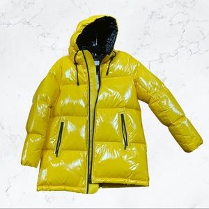 yellow michael kors puffer ski coat. NWT
